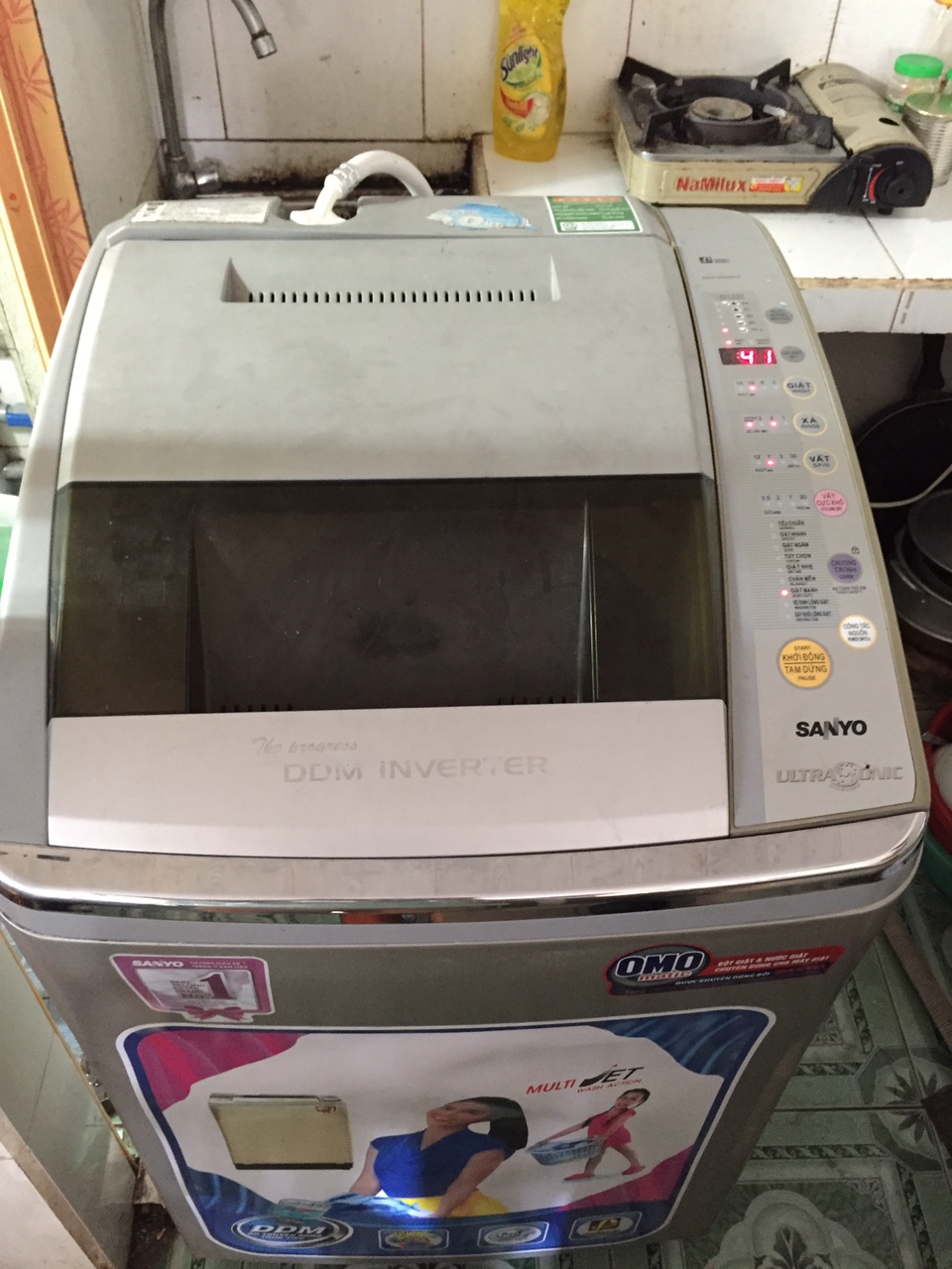 Máy giặt Sanyo báo lỗi E9-04